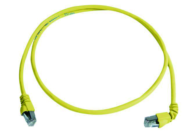 【L00000A0199】 S/FTP patch cord Cat.6A 1x90 0.5m yellow