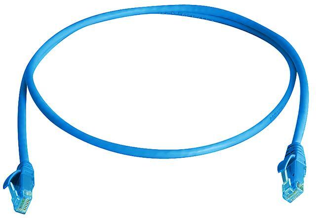 【L00000A0340】 U/UTP patch cord Cat.6A 0.5m blue