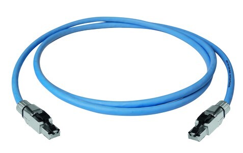 【L80400A0009】 STX S/FTP patch cord RJ45/RJ45 Cat.6A 1m XFRNC blue