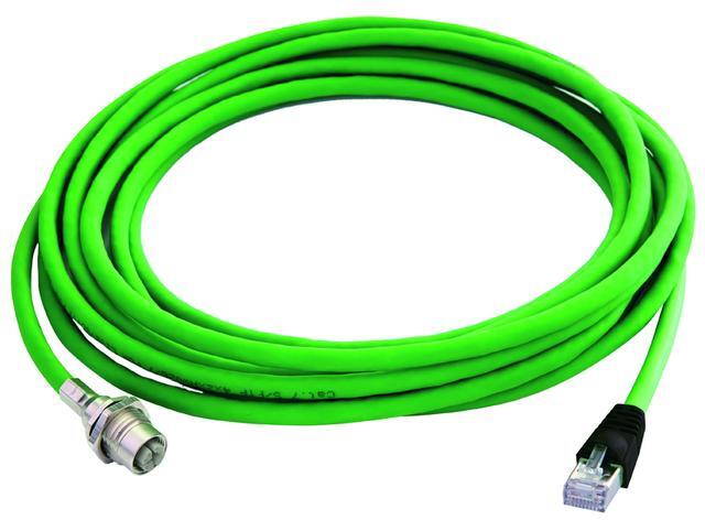 【L82100A0000】 STX S/FTP patch cord M12-X(f)/RJ45 Cat.6A 0.5m PUR green