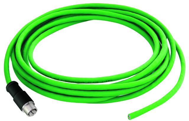 【L84504A0000】 STX S/FTP patch cord M12-X(m)/free Cat.6A 7.5m PUR green
