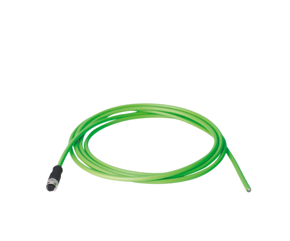 【L84612A0000】 STX SF/UTP patch cord M12-D(f)/free Cat.5 3.0m PUR green